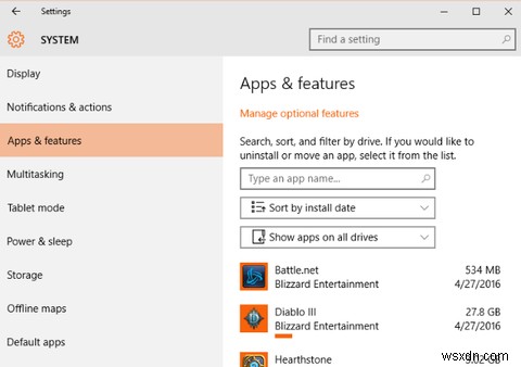 Tìm ra khi bạn cài đặt một ứng dụng hoặc chương trình trong Windows 10 