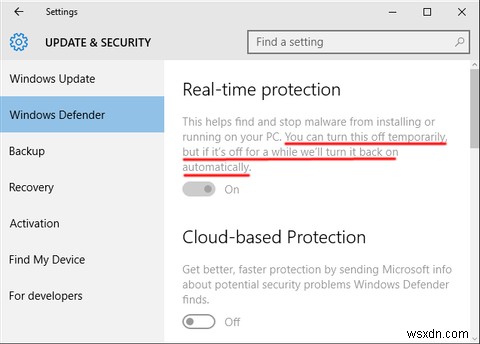 Cách tắt thủ công Windows Defender trong Windows 10 Home 