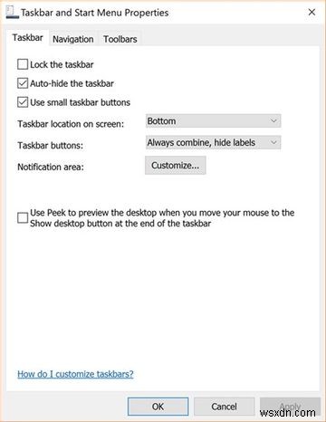 Cách điều chỉnh cài đặt thanh tác vụ trong Windows 10 