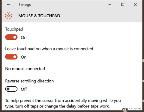 Chữa khỏi các lỗi cuộn Windows 10 của bạn bằng cách đảo ngược bàn di chuột 
