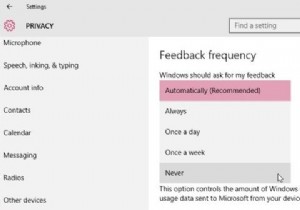 Cách đóng Thông báo phản hồi của Windows cho Tốt 