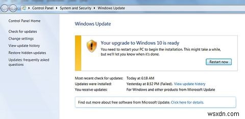 Làm thế nào bạn có thể nâng cấp lên Windows 10 do vô tình và phải làm gì 