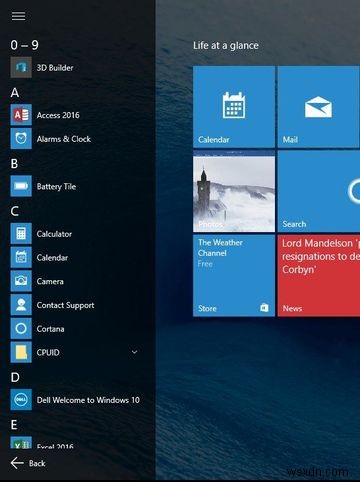 Liên tục:Chuyển đổi giữa Chế độ máy tính để bàn và máy tính bảng Windows 10 