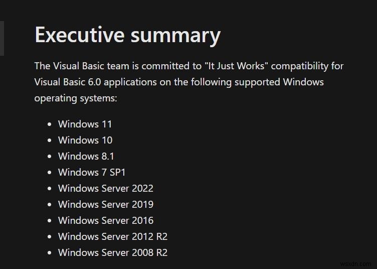 Bạn có thể chạy ứng dụng Visual Basic 6 trên Windows 11 không? 
