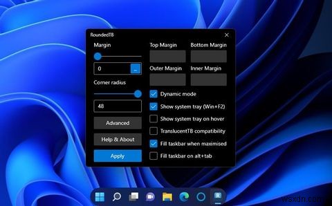 Cách thêm góc tròn vào thanh tác vụ của Windows 11 