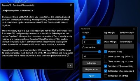 Cách thêm góc tròn vào thanh tác vụ của Windows 11 