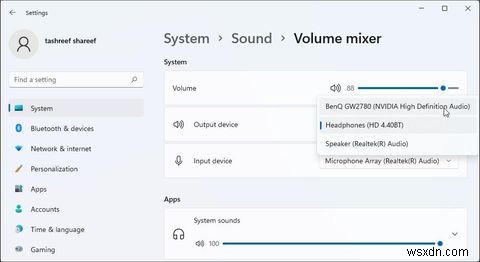 6 cách chuyển đổi thiết bị đầu ra âm thanh trong Windows 11 
