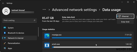 Cách giám sát và đặt giới hạn sử dụng dữ liệu trong Windows 11 