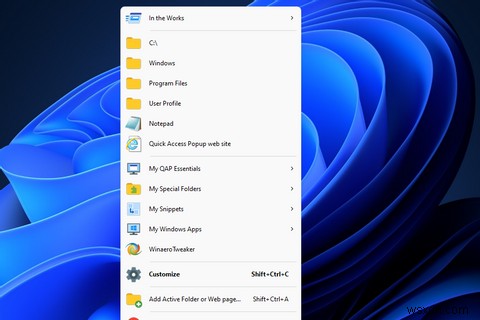 Cách thêm menu chuột giữa tùy chỉnh vào Windows 11 