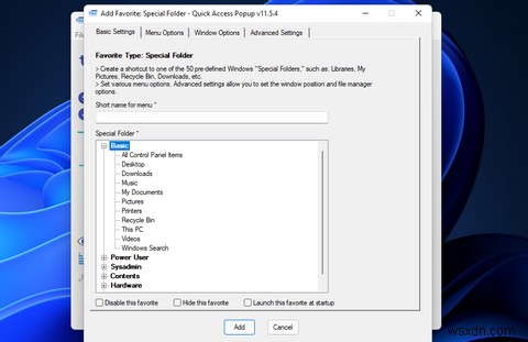 Cách thêm menu chuột giữa tùy chỉnh vào Windows 11 