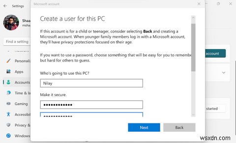 Cách tạo tài khoản người dùng cục bộ trong Windows 11 