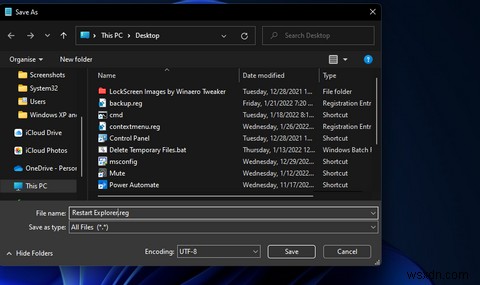 Cách thiết lập phím tắt trên màn hình và menu ngữ cảnh để khởi động lại File Explorer trong Windows 11 