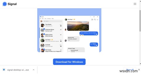 Cách cài đặt và chạy Signal trên Windows 11 
