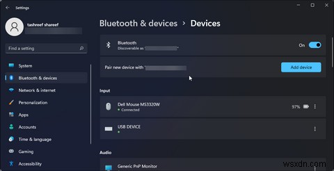 Cách đổi tên thiết bị Bluetooth trên Windows 11 