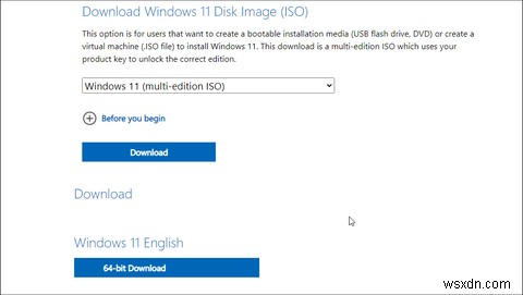 Cách tải xuống hợp pháp ISO Windows 11 