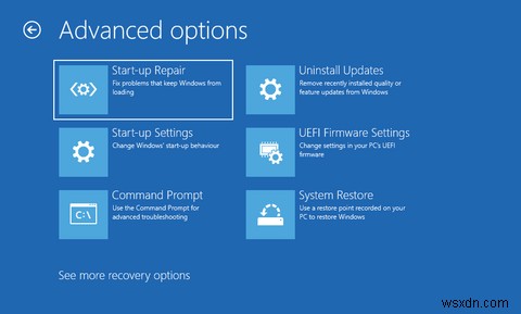 8 cách truy cập menu tùy chọn khởi động nâng cao trong Windows 11 