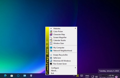 Cách thêm menu phím tắt vào khay hệ thống Windows 11 