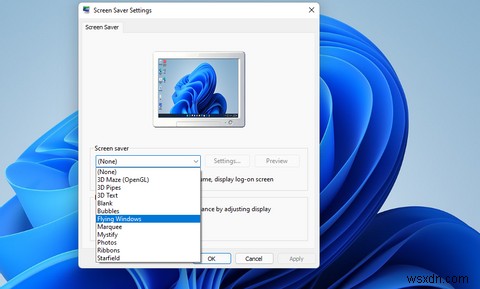 Cách thêm Trình bảo vệ màn hình XP cổ điển vào Windows 11 