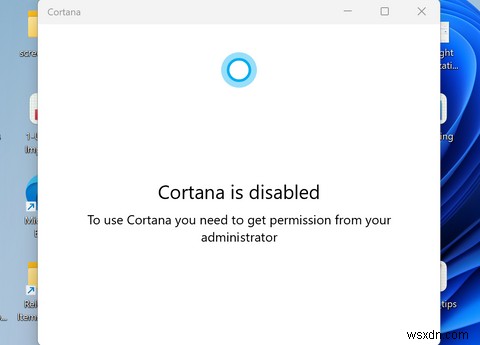 Cách bật hoặc tắt Cortana trong Windows 11 