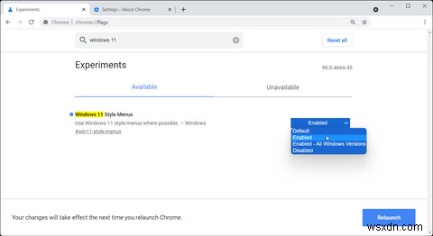 Cách bật Chế độ Windows 11 thử nghiệm của Google Chromes 