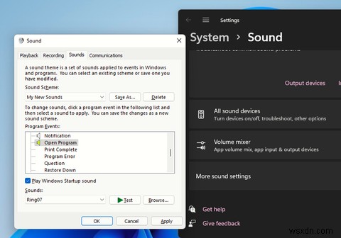Cách thay đổi âm thanh trên Windows 11 