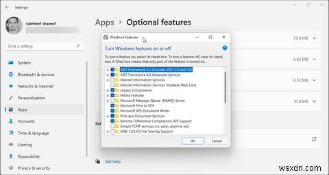 Cách thêm hoặc loại bỏ các tính năng tùy chọn trong Windows 11 
