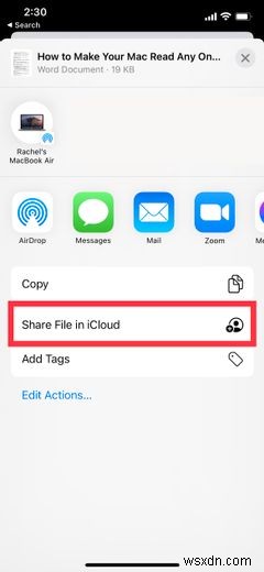 Cách chia sẻ tệp và thư mục từ iCloud 