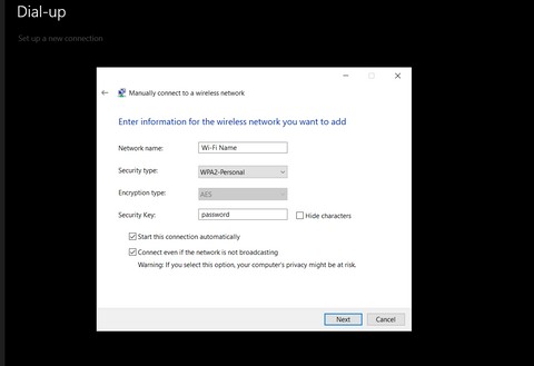 Cách kết nối với mạng Wi-Fi ẩn trong Windows 10 