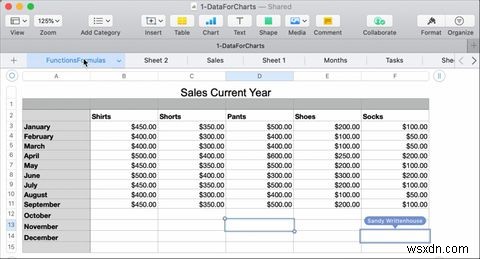 Cách cộng tác trong thời gian thực với Pages, Numbers và Keynote trên Mac 