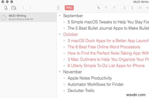 5 Trình phác thảo Mac giúp bạn tổ chức các dự án và ý tưởng của mình 