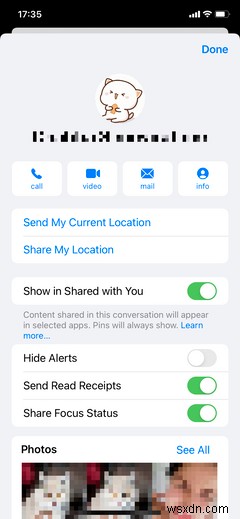 Cách ngừng chia sẻ biên nhận đã đọc trong iMessage 