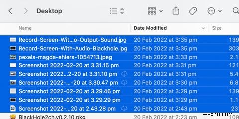 Cách chọn nhiều tệp trên máy Mac 