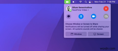 Cách sử dụng Chia sẻ màn hình trên máy Mac 