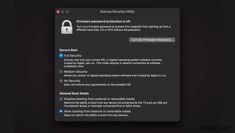 Cách thiết lập mật khẩu chương trình cơ sở để bảo mật máy Mac của bạn 
