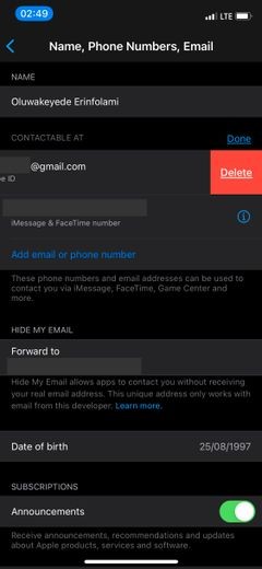 Cách thay đổi địa chỉ email Apple ID của bạn 