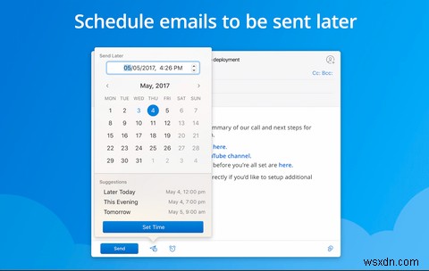 Cách lập lịch gửi email trên máy Mac của bạn 