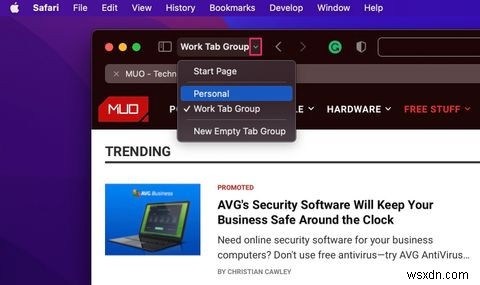 Cách sử dụng Nhóm tab Safari trên máy Mac của bạn 