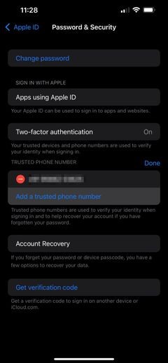 Cách thay đổi số điện thoại đáng tin cậy cho ID Apple của bạn 