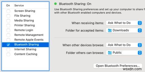 Cách chuyển tệp giữa Mac và Android bằng Bluetooth 