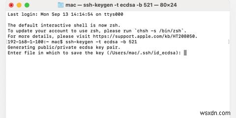 Cách sử dụng SSH-Keygen để tạo khóa SSH trên máy Mac 
