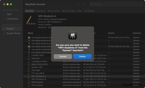 Cách xóa mật khẩu khỏi quyền truy cập chuỗi khóa trên macOS 