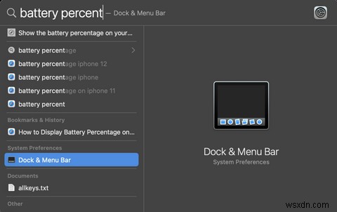 Cách hiển thị phần trăm pin trên thanh menu trong macOS 