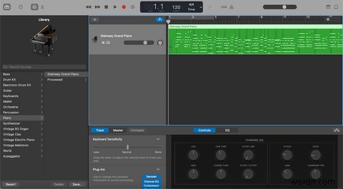 Cách ghi lại bàn phím của bạn trên GarageBand cho Mac 