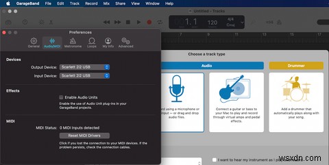 Cách ghi lại bàn phím của bạn trên GarageBand cho Mac 