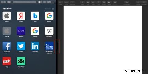 Cách sử dụng hai ứng dụng cạnh nhau trong Chế độ xem tách đôi trên máy Mac 