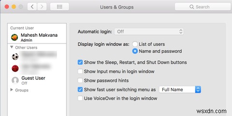 Bạn muốn ẩn người dùng trên màn hình đăng nhập macOS? Đây là cách 