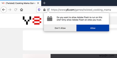 Cách bỏ chặn Adobe Flash Player trên máy Mac 