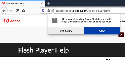 Cách tải xuống Adobe Flash Player trên máy Mac 