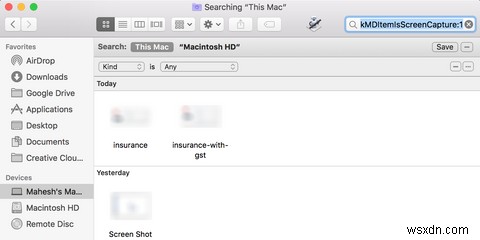 Tìm tất cả ảnh chụp màn hình máy Mac của bạn với mẹo nhanh này 