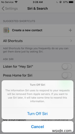 Cách tắt Siri trên iPhone, iPad, Mac hoặc Apple Watch 